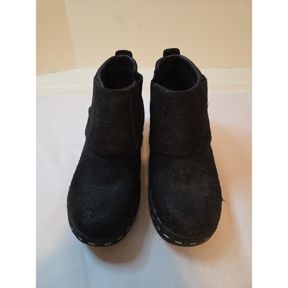 Merrell Luxe Black Button Suede Booties Ankle Womens Size 8.5 Moto Winter - Picture 4 of 16